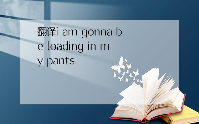 翻译i am gonna be loading in my pants