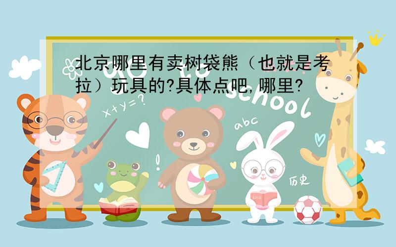 北京哪里有卖树袋熊（也就是考拉）玩具的?具体点吧,哪里?
