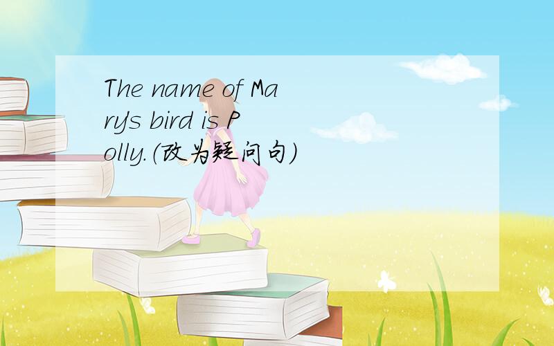 The name of Mary's bird is Polly.（改为疑问句）